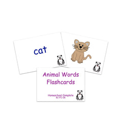 Animal Words Flashcards