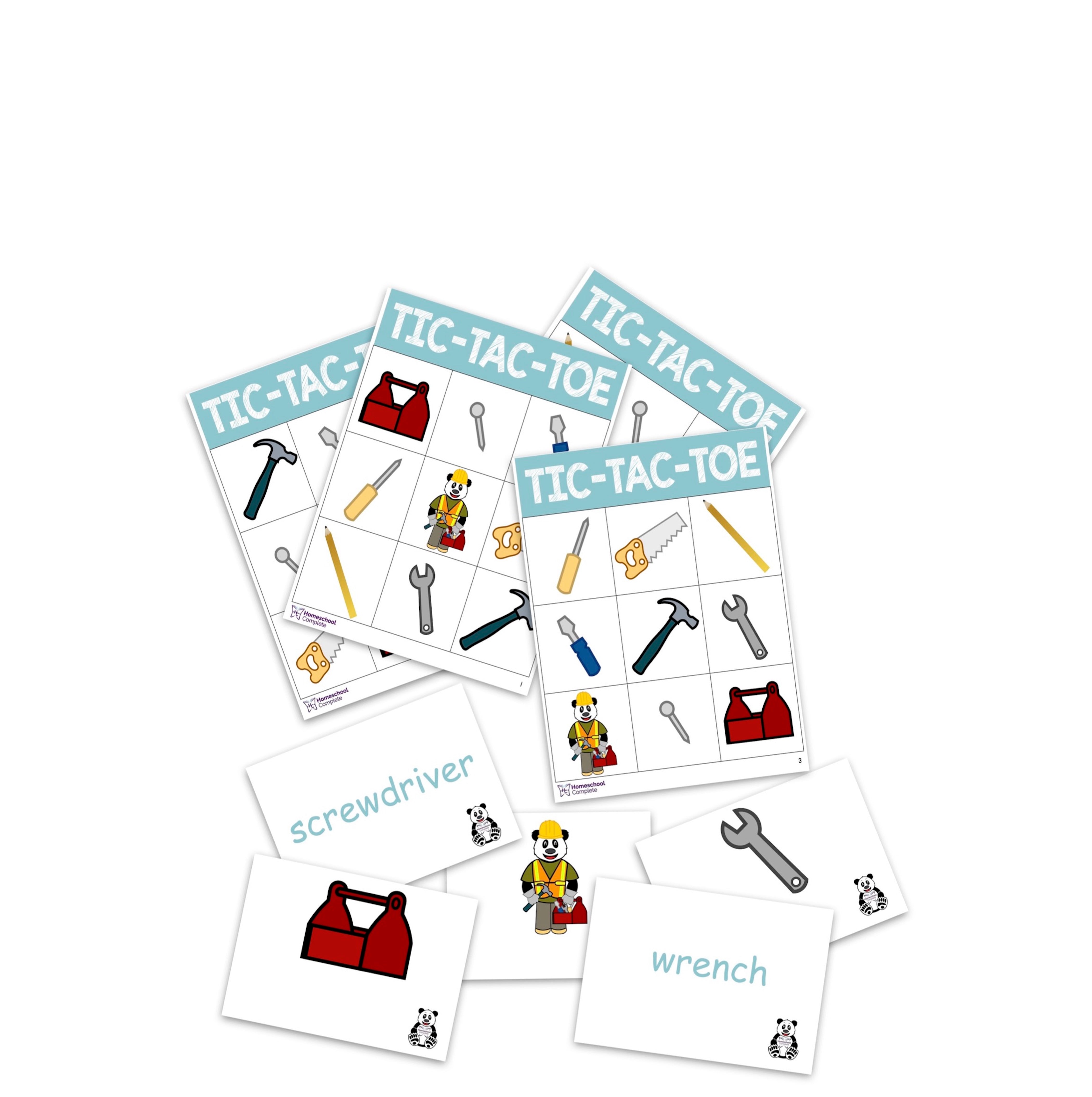 Tools Lot Example Games Homeschool Complete Freebie | Building Games
