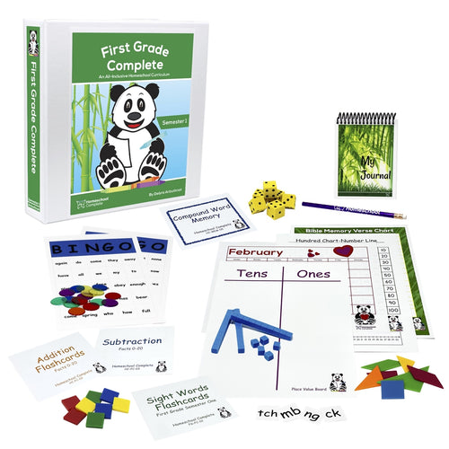 First Grade Complete Semester One Bundle (Faith-Based)