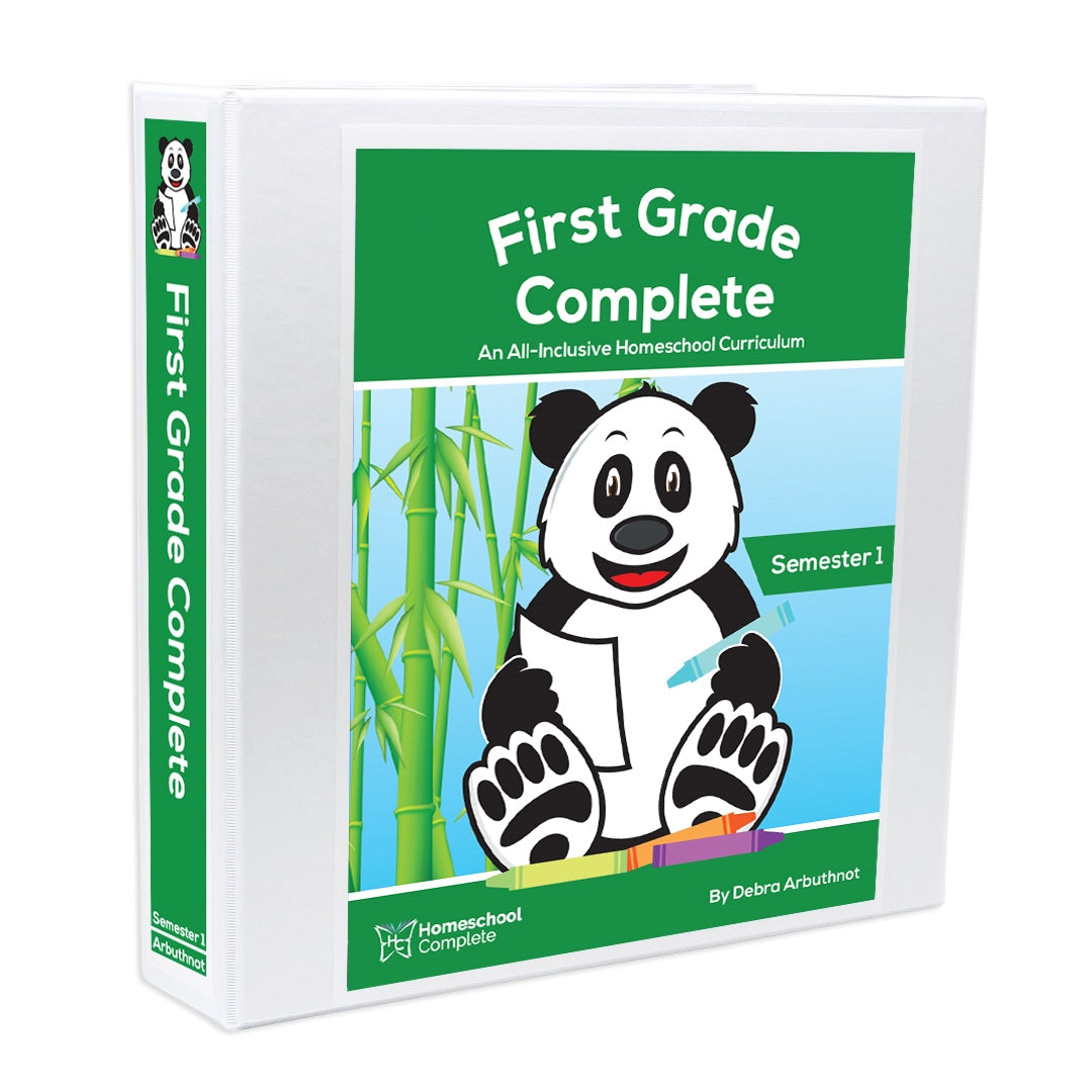First Grade Complete Teacher's Manual & Workbook: Semester One  (Faith-Based)