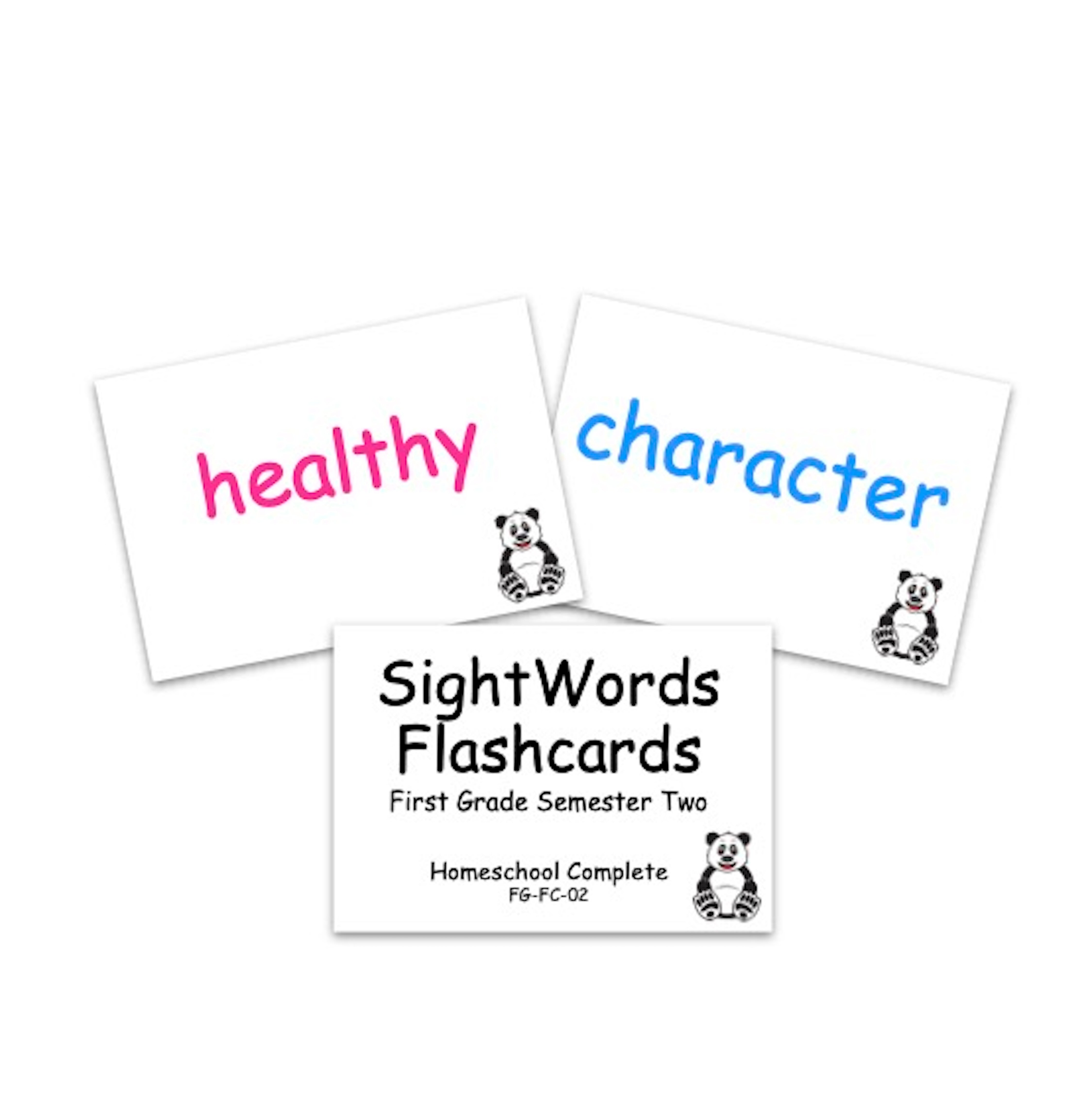 Sight Words Flashcards: First Grade Semester Two