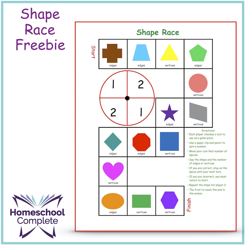 Shape Race β Homeschool Complete