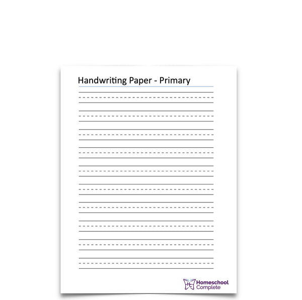 Handwriting Paper: Primary