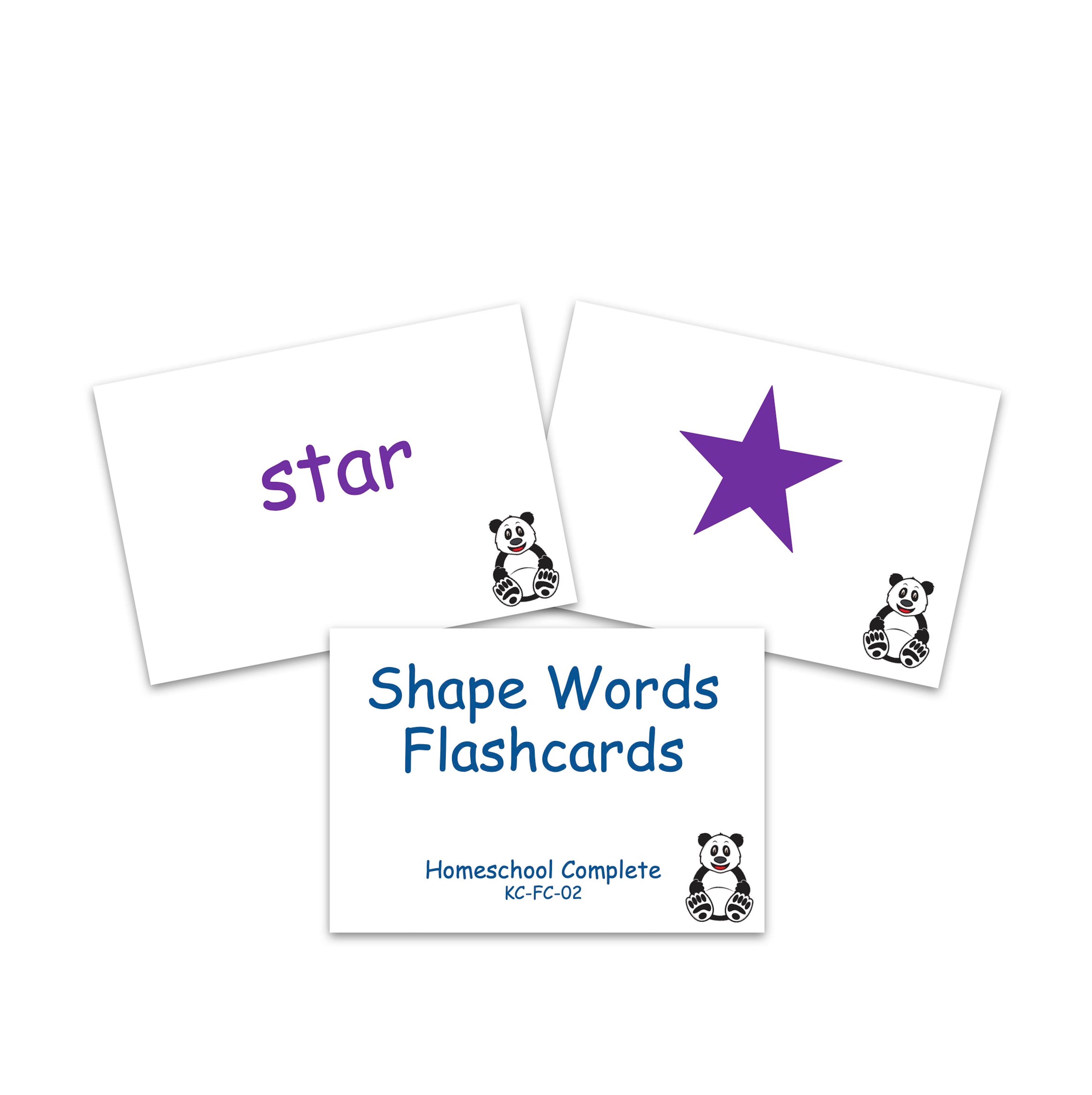 Shaping Words Shape Words Flashcards | Homeschool Complete
