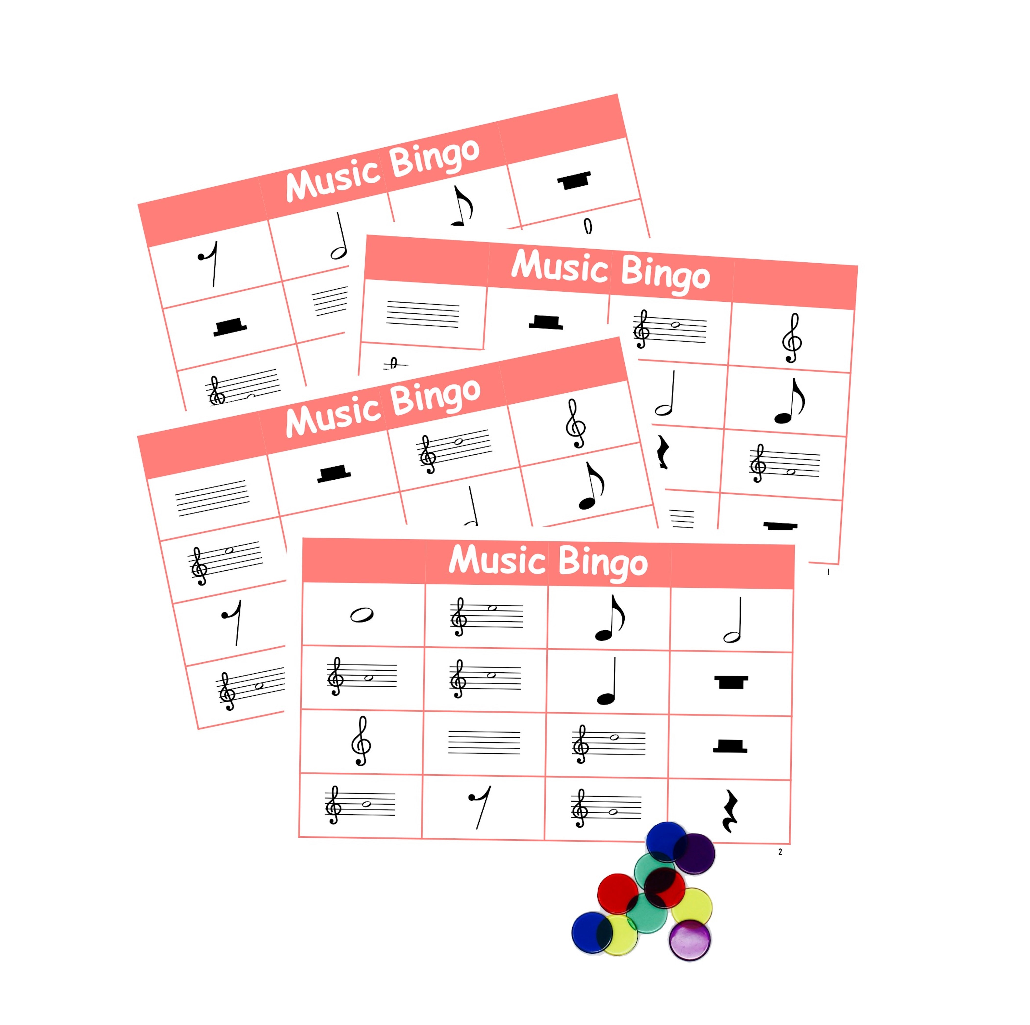 Music Bingo and Memory Game