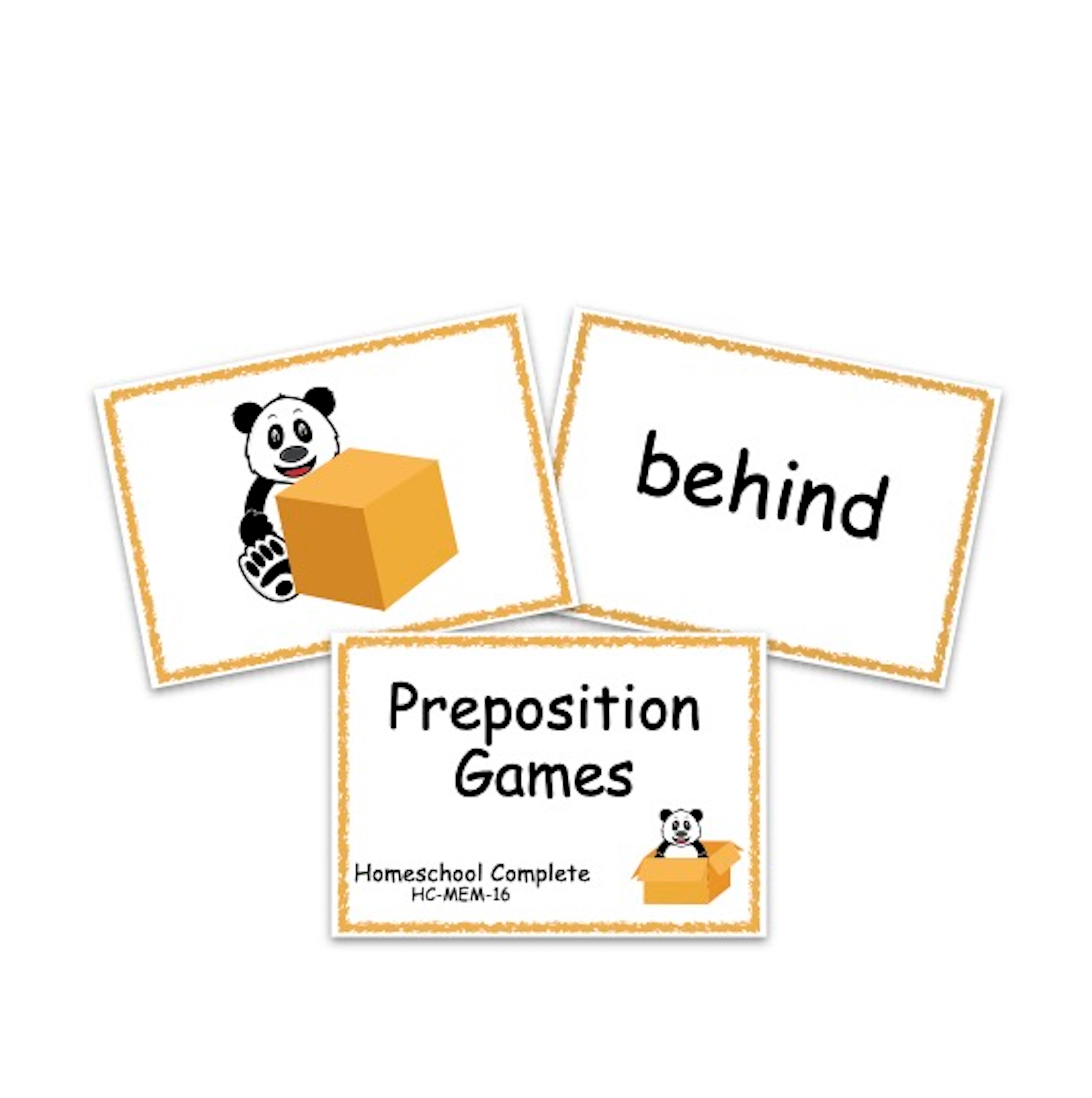 Preposition Games for Elementary – Homeschool Complete