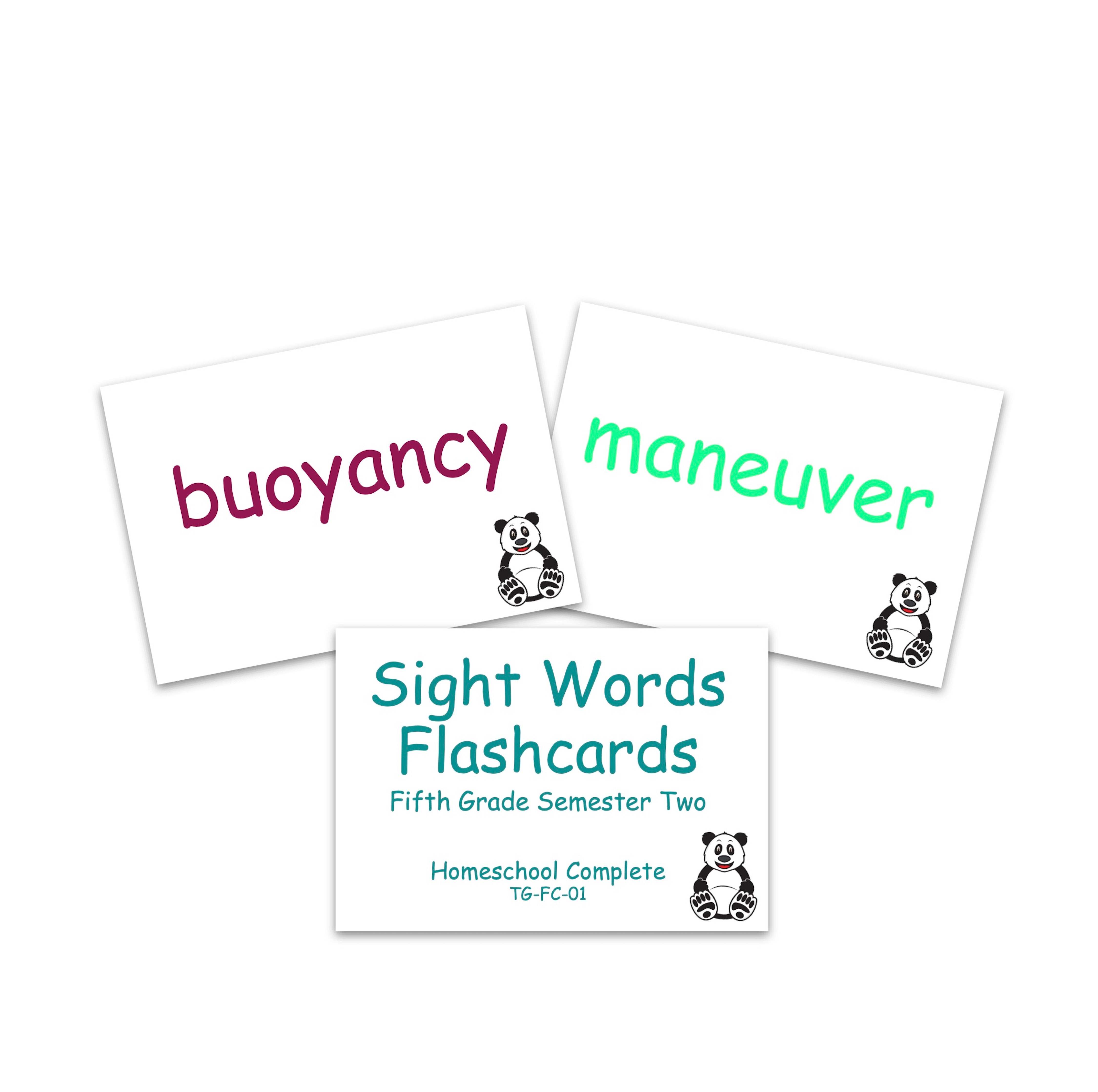 Sight Words Flashcards: Fifth Grade Semester Two