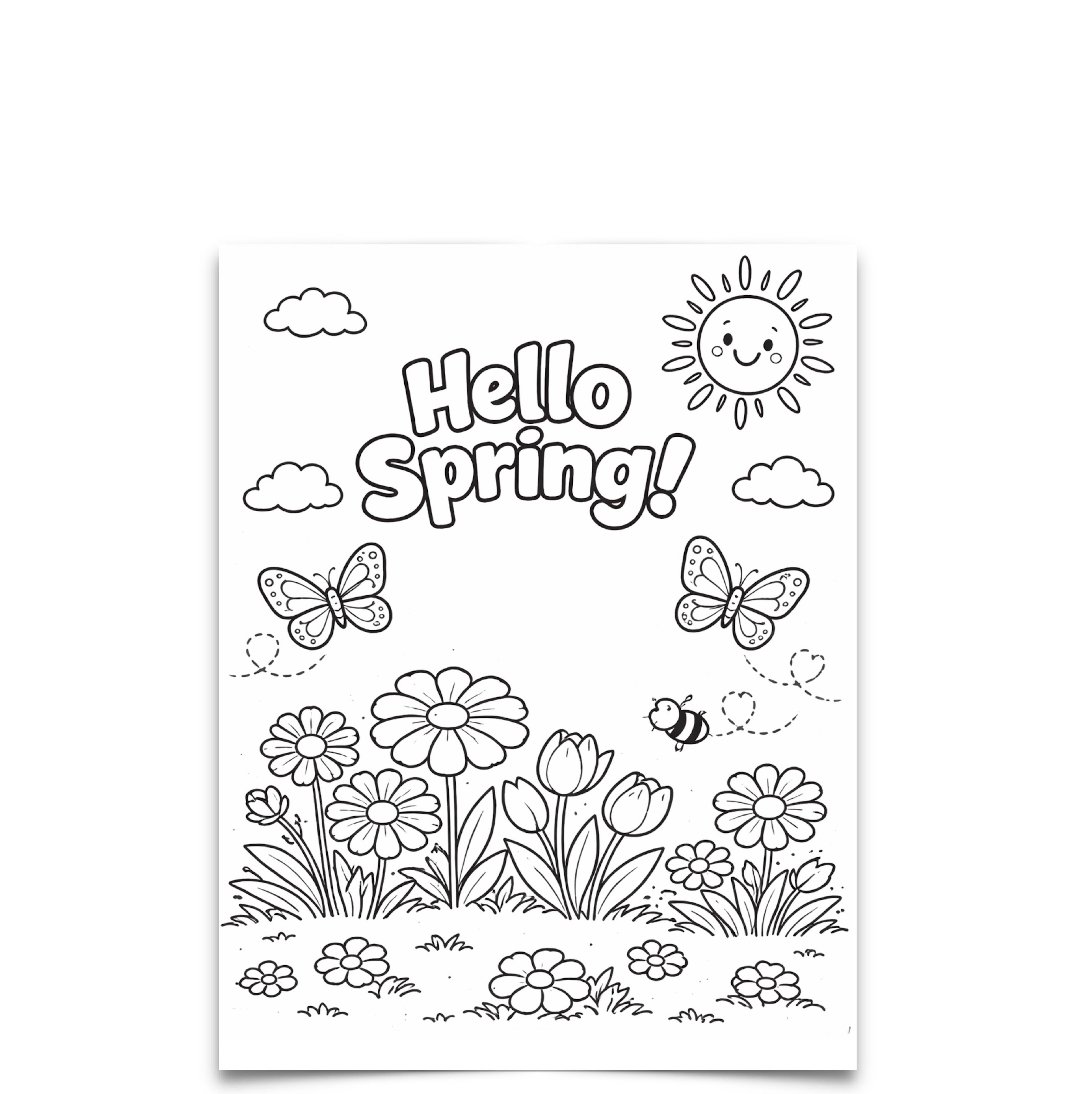 Homeschool Complete Freebie | Spring Coloring Page