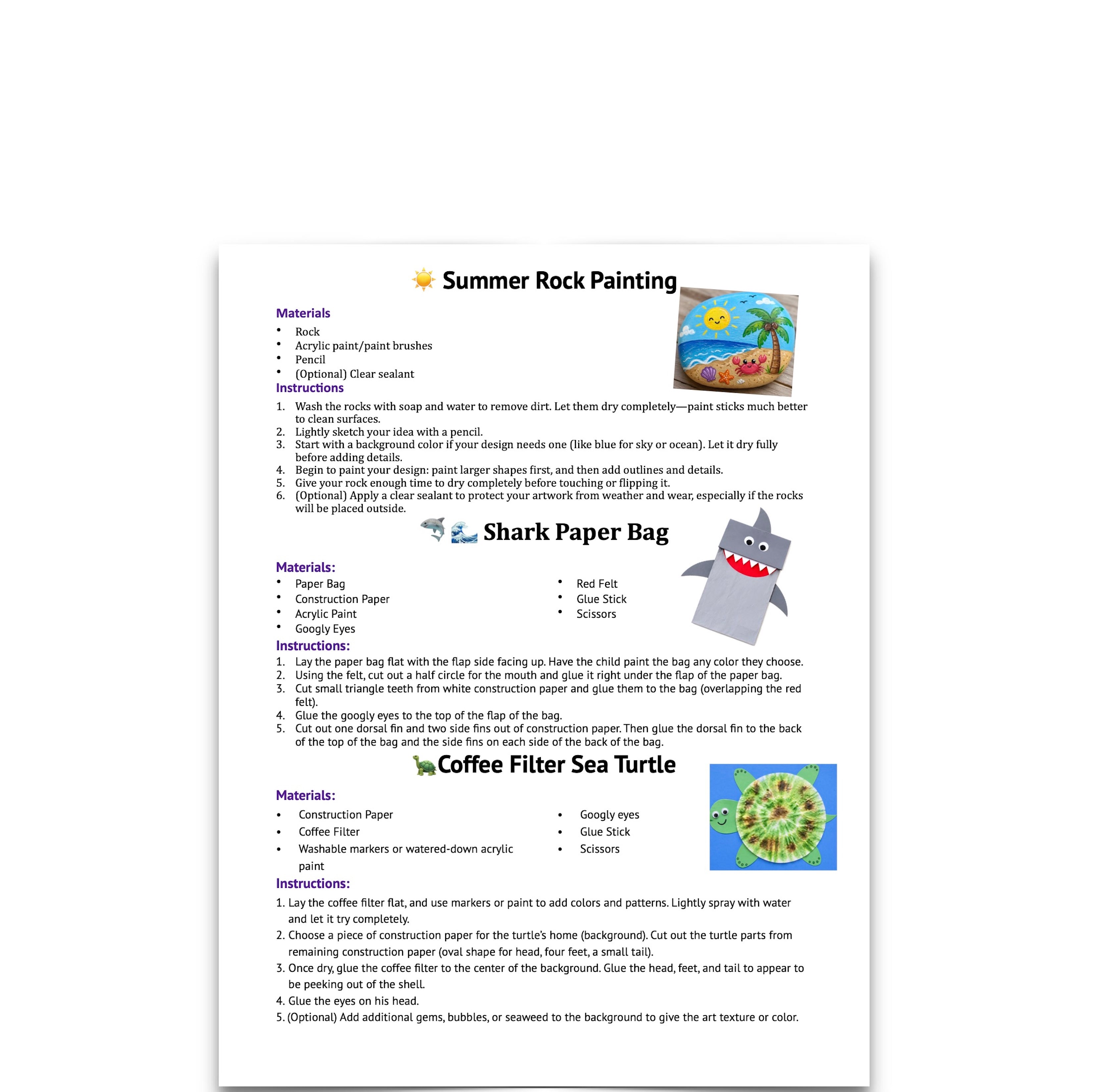 Summer Craft Kit