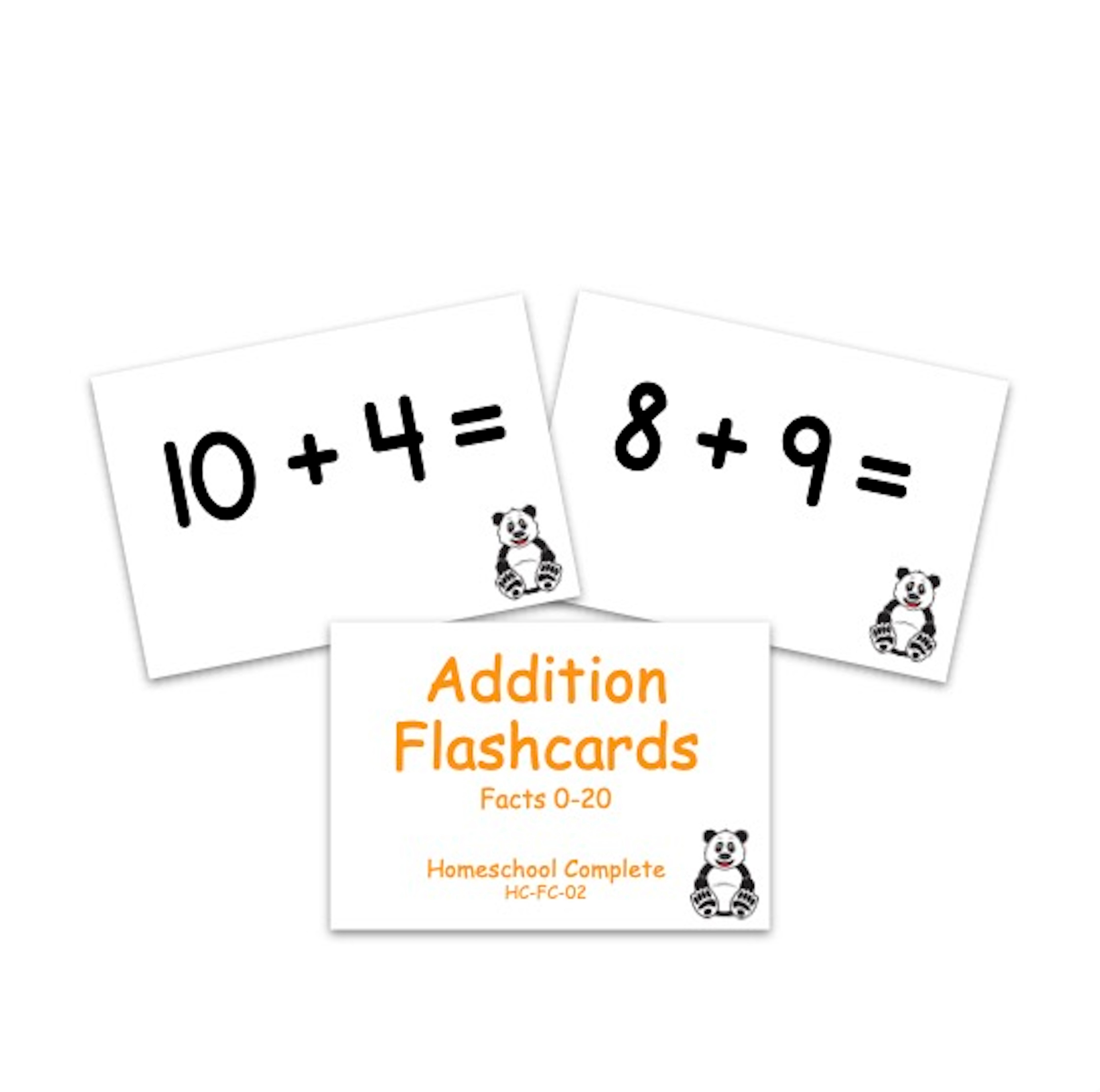 Addition Flashcards: Facts 0-20